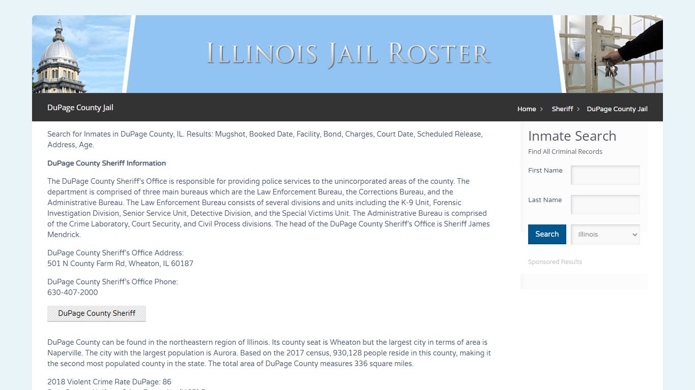 DuPage County Jail | Jail Roster Search