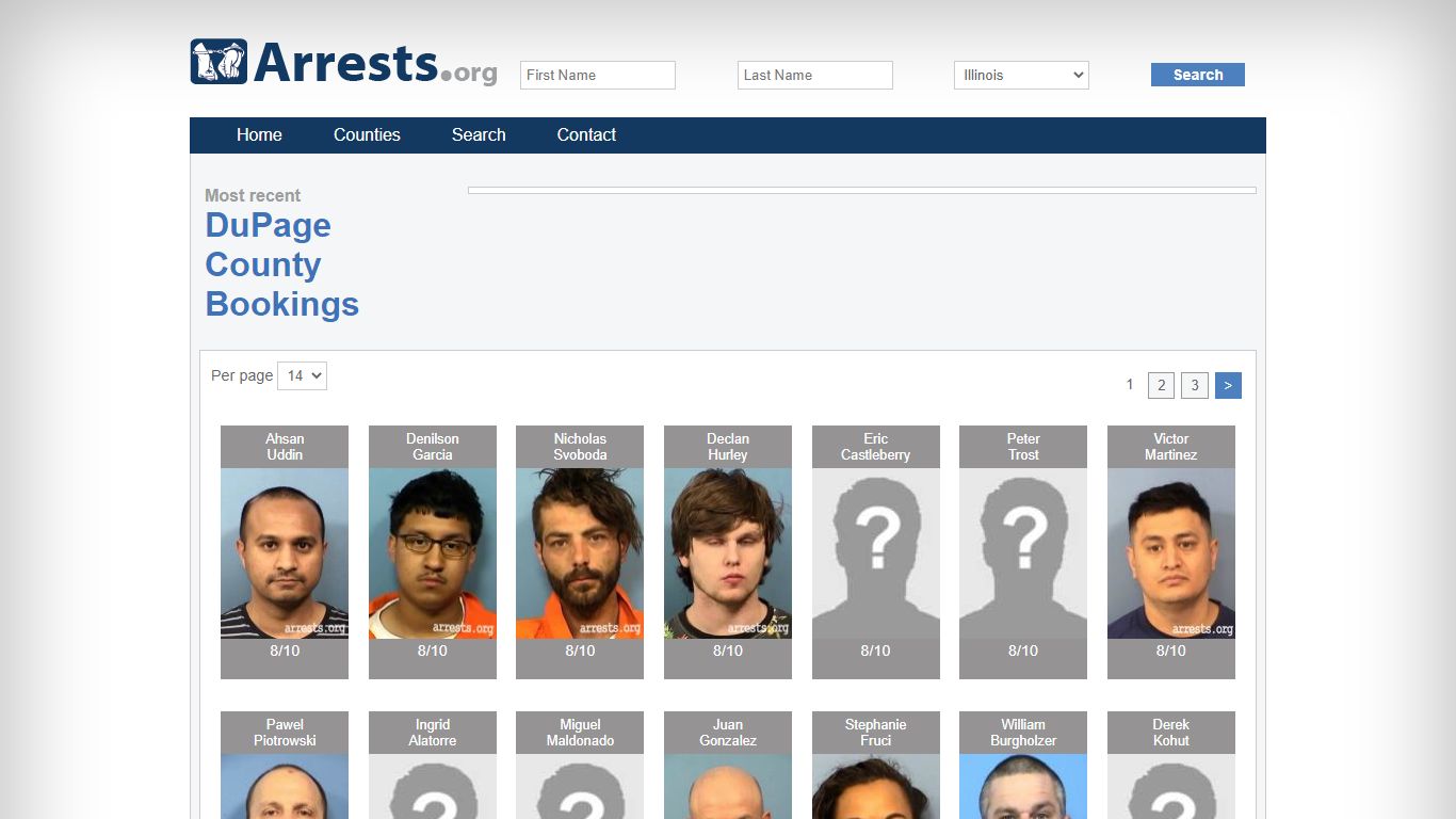 DuPage County Arrests and Inmate Search