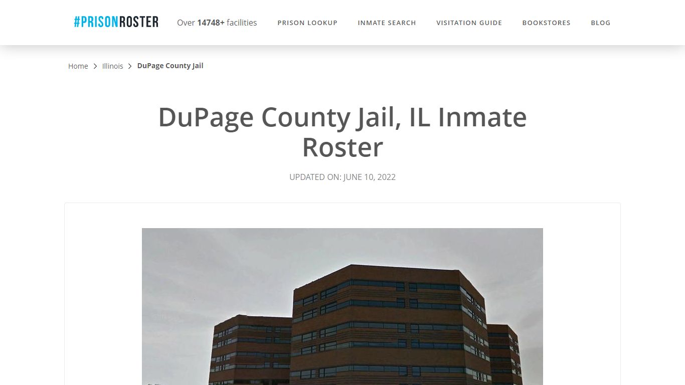 DuPage County Jail, IL Inmate Roster